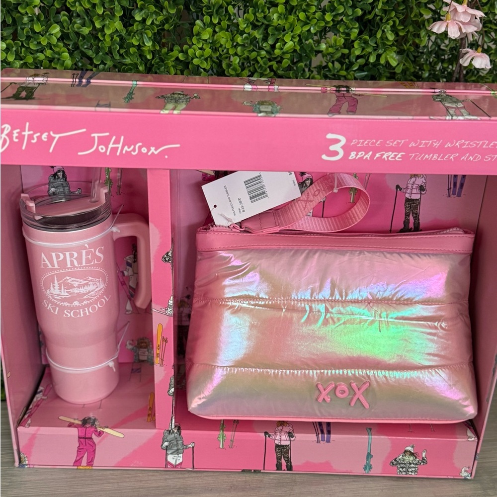 New Betsey Johnson Pink Gift Set